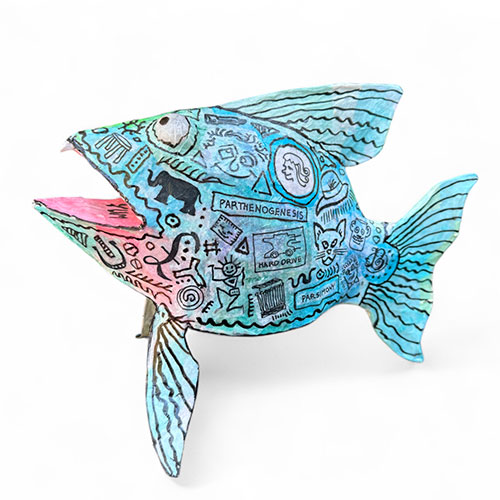 John Richards 11" x 16" Fish Lamp FL5627